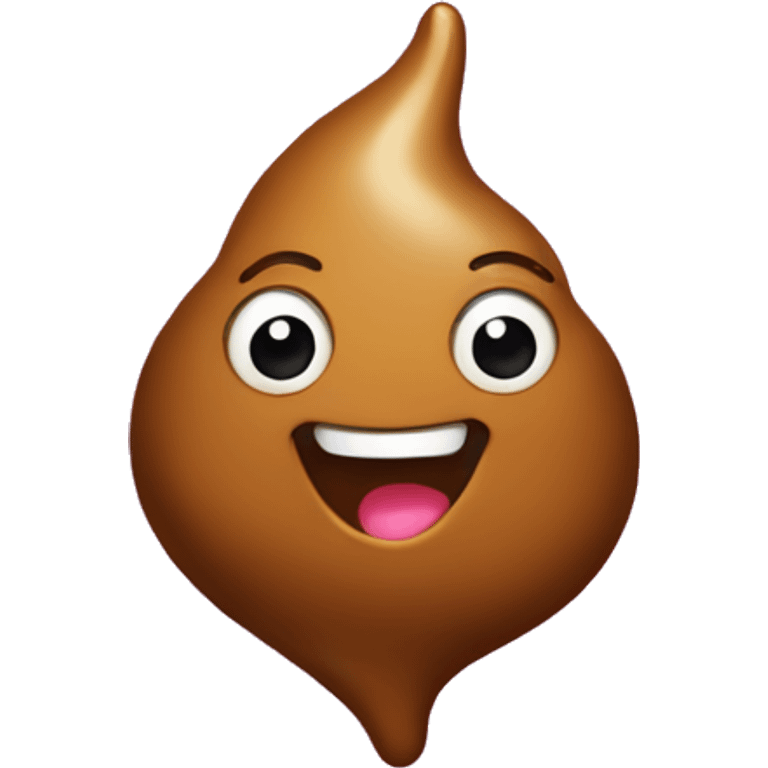 Poop with hearts sparkling  emoji