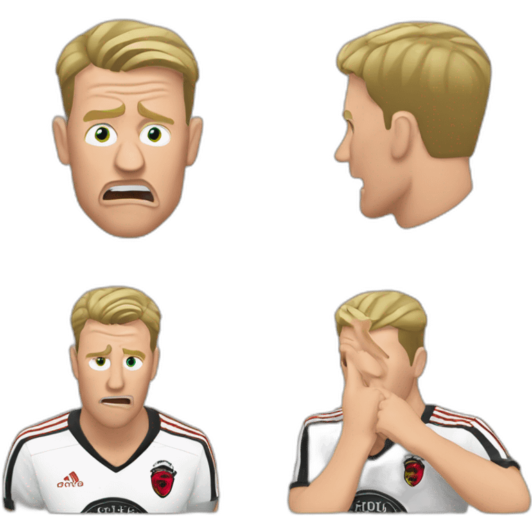 Eddie Howe biting nails emoji