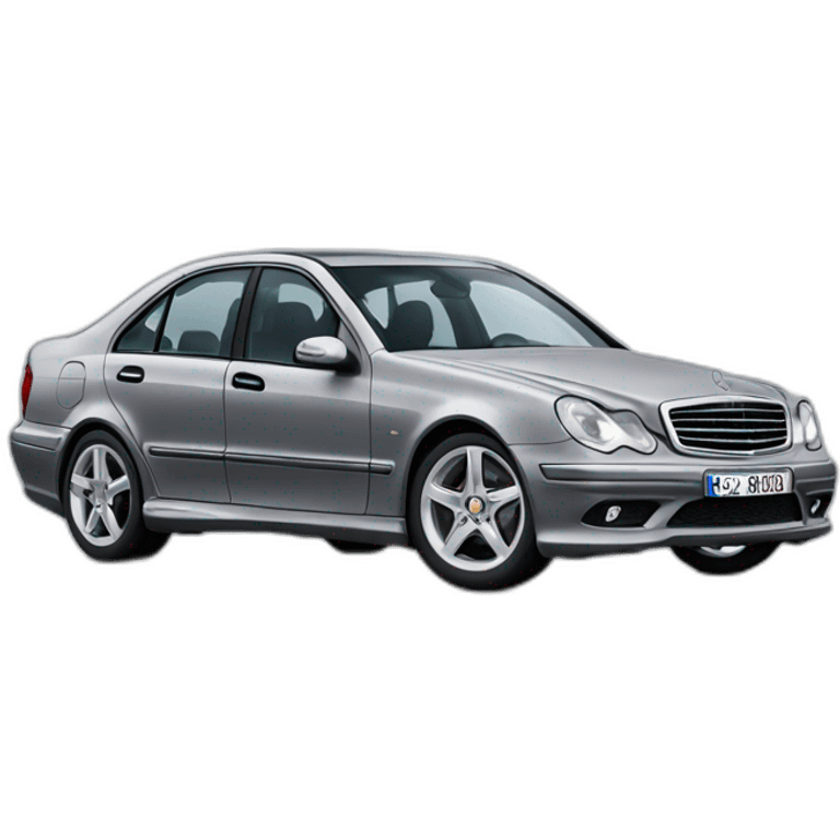 Grey Mercedes w203 emoji