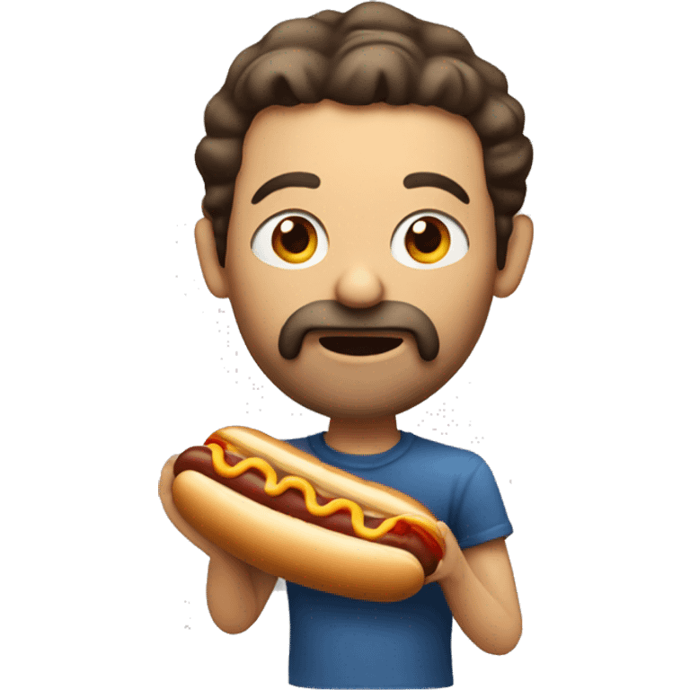 Jew eating hotdog emoji