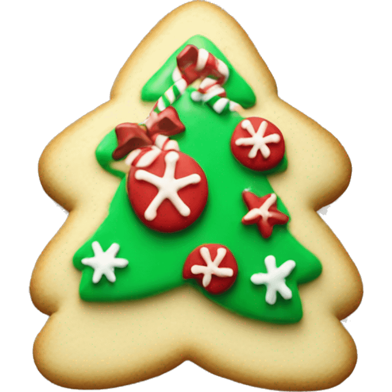 Christmas sugar cookie emoji