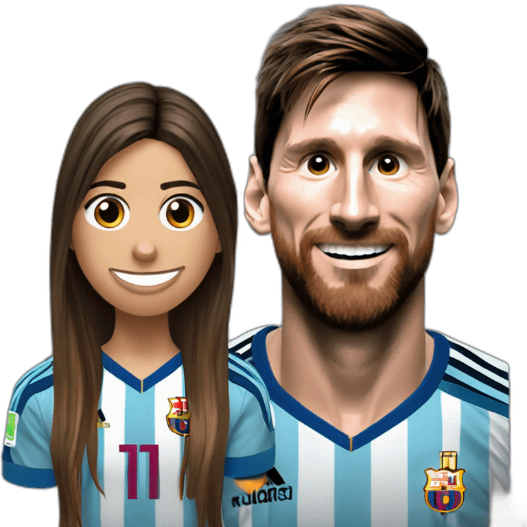 Lionel Andrés Messi Plays With Antonela Roccuzzo emoji