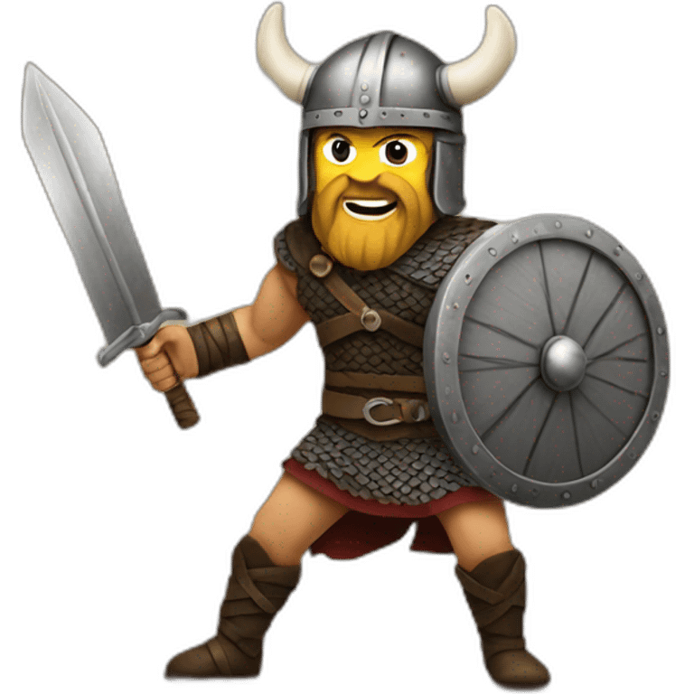 Vikings fighting  emoji