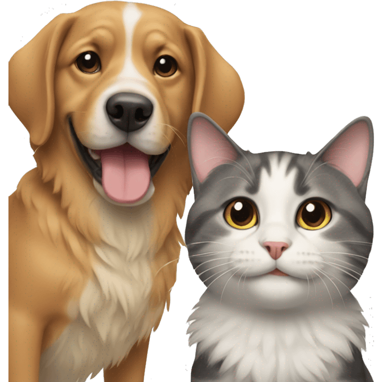 Dog and cat  emoji