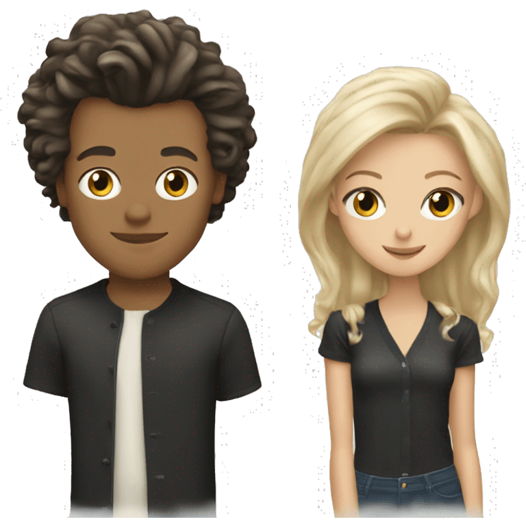 blonde girl with harry styles  emoji