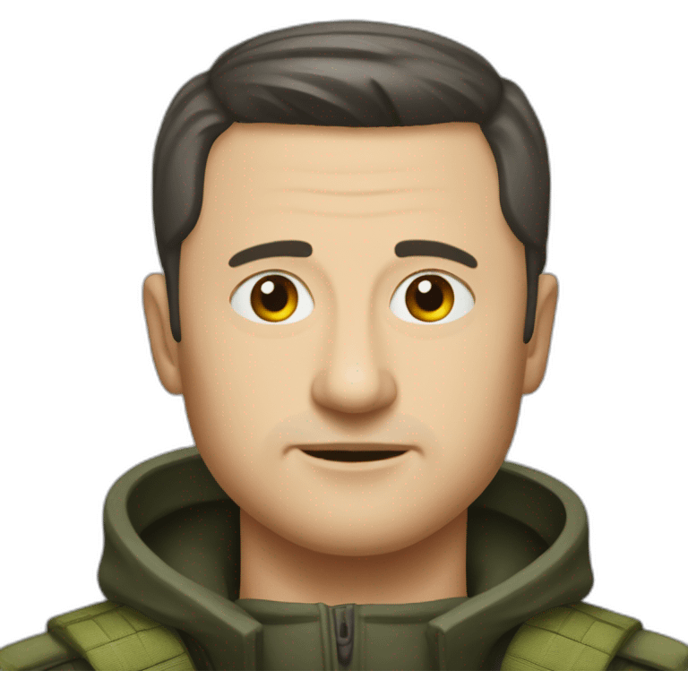 Vladimir Zelenskiy with red flad emoji