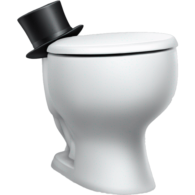 Skibidi Toilet with a top hat emoji