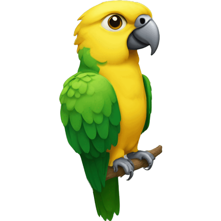 meyers parrot with yellow head emoji