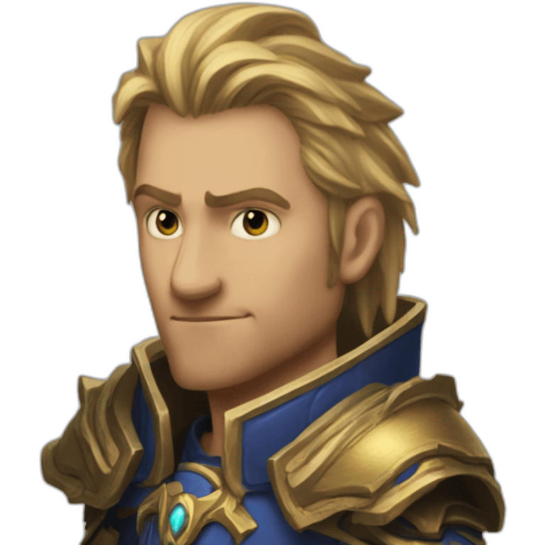 Anduin Wyrnn from Warcraft emoji