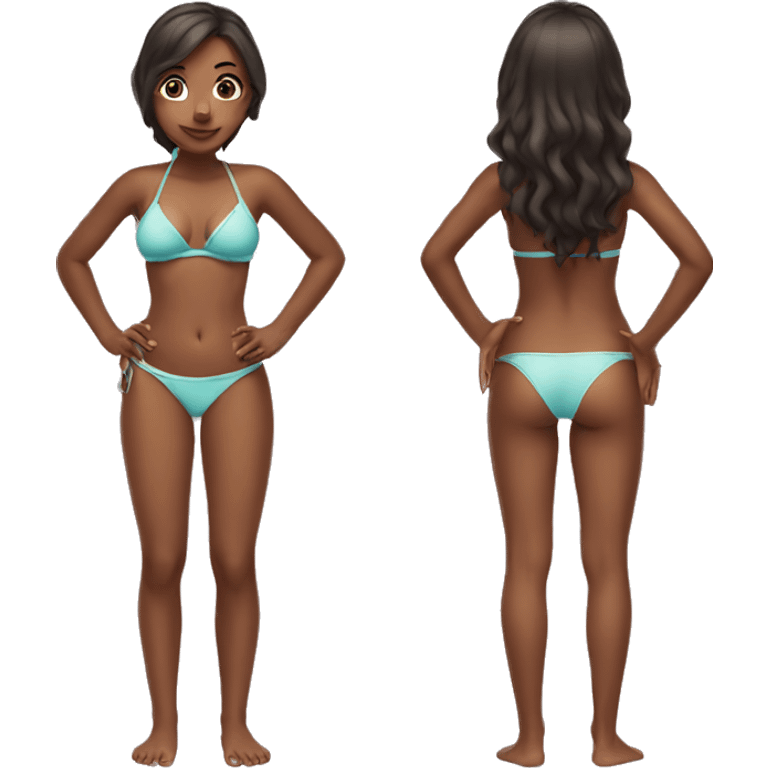 Girl with bikini emoji