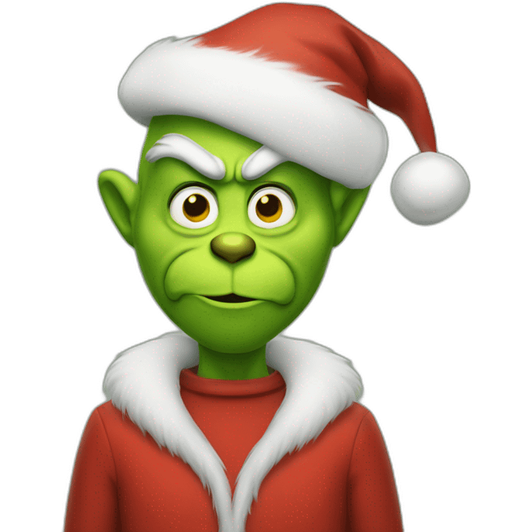 Santa grinch emoji