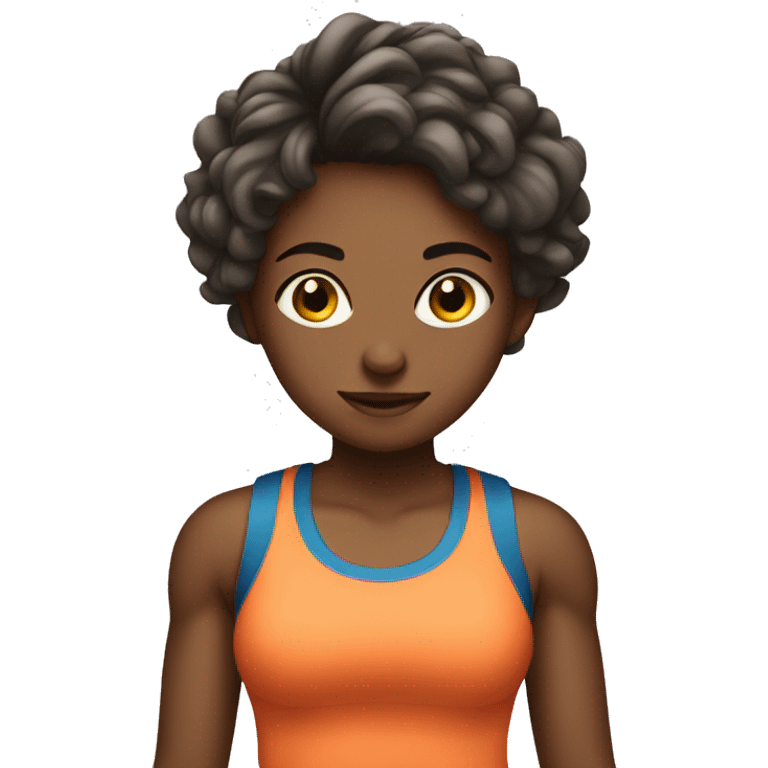 Girl in gym emoji