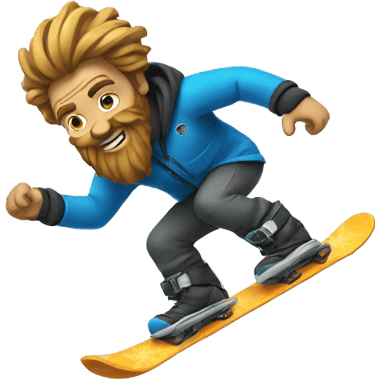 zeus snowboarding emoji