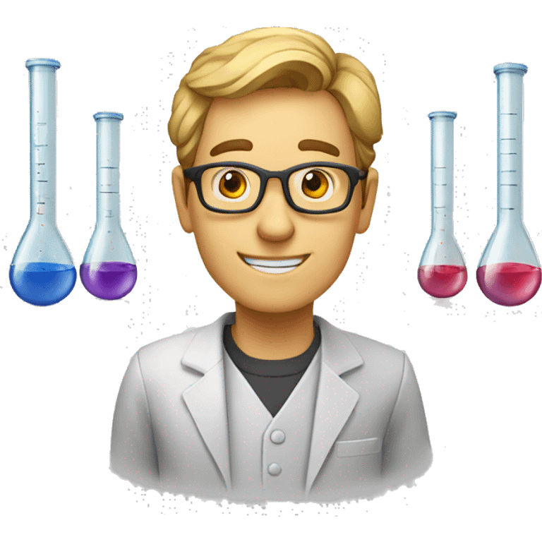 science guy with essay tubes emoji