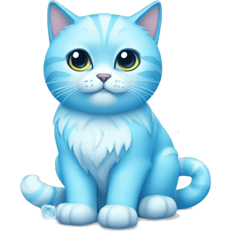 Ice on cat emoji