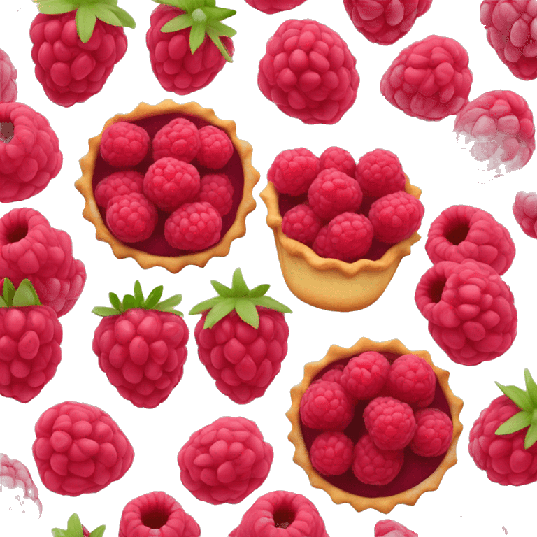 raspberry tart emoji