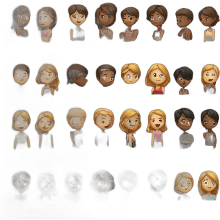 Separated people emoji