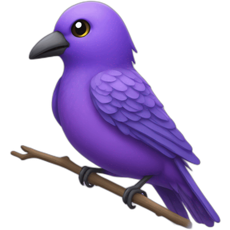 Purple bird emoji