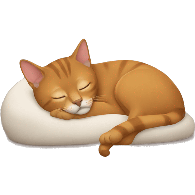 Sleeping abessinian cat  emoji