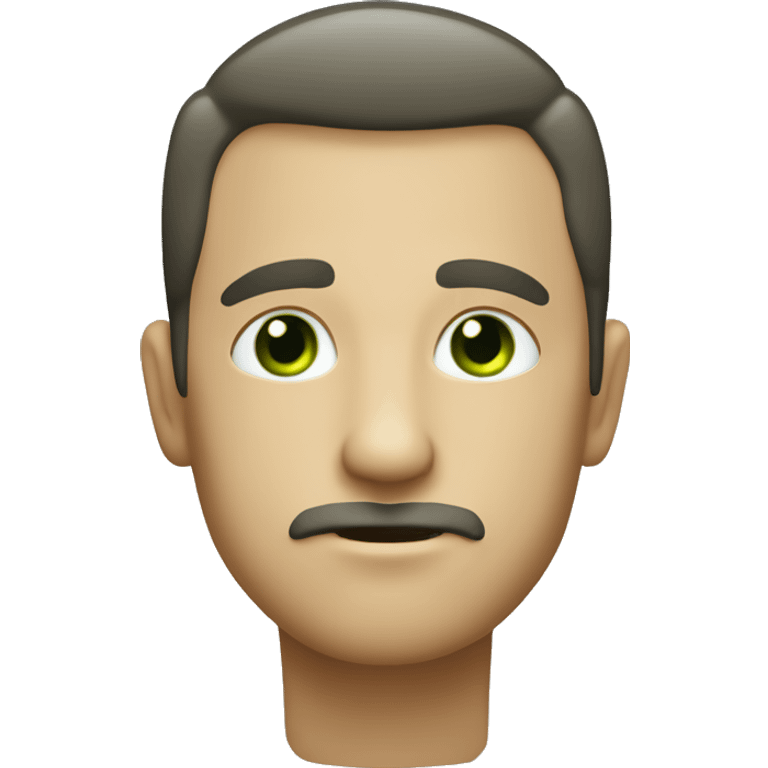 Hombre con Ojos verdes pelo rubio oscuro piel blanca emoji