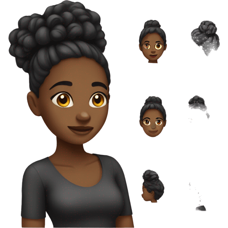 Black girl emoji emoji