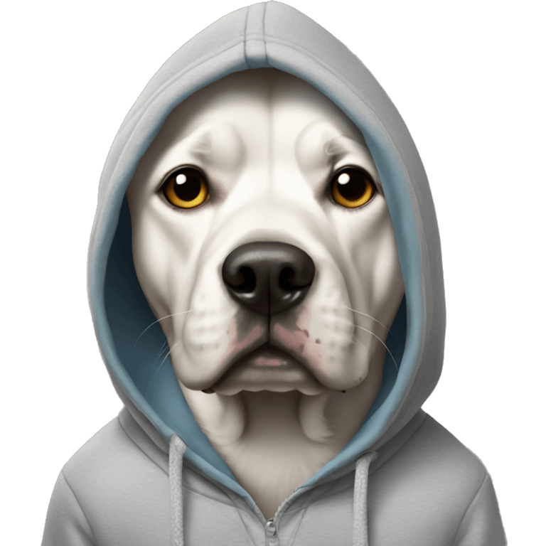 dog wearing a hoodie emoji