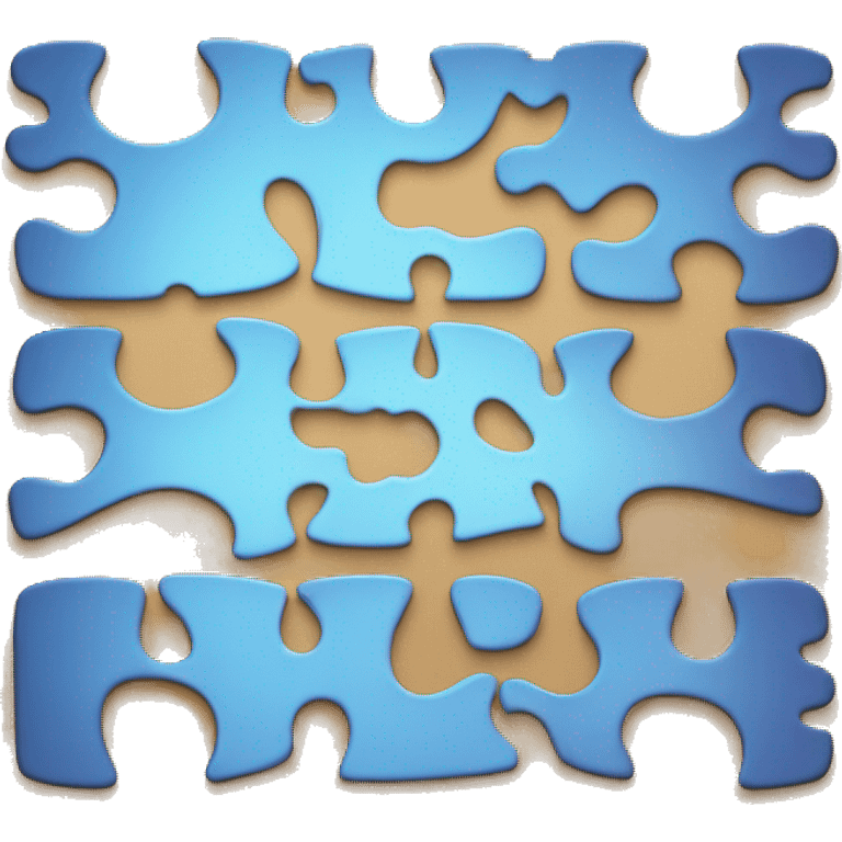 Jigsaw shapes with gaps emoji