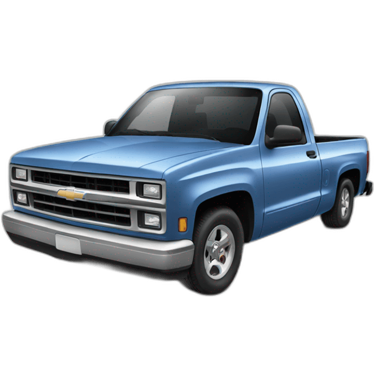 pickup truck  chevrolet emoji