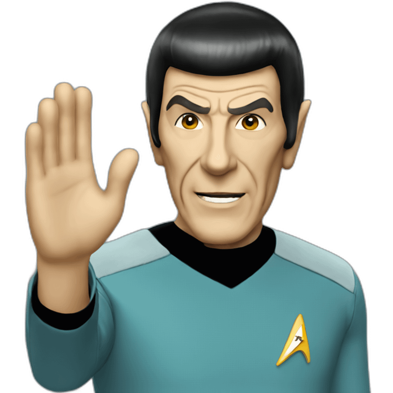 Mr spock waving emoji