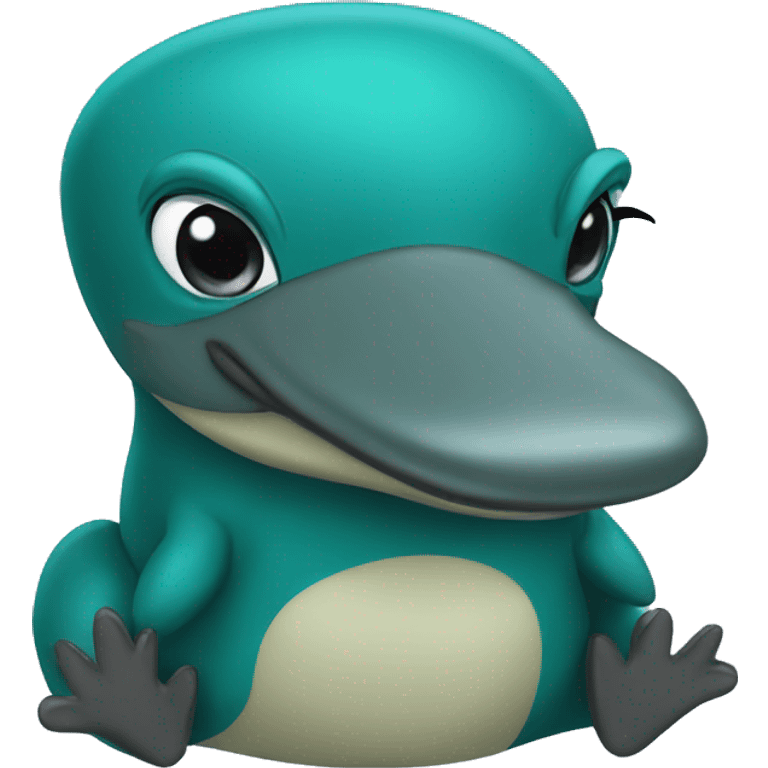 teal platypus emoji