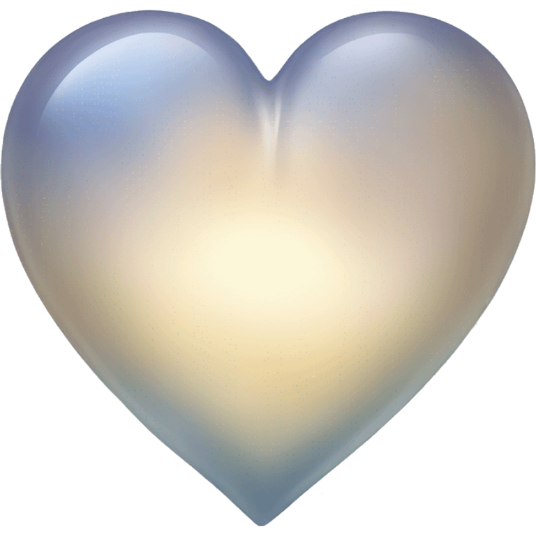 Moonstone heart emoji