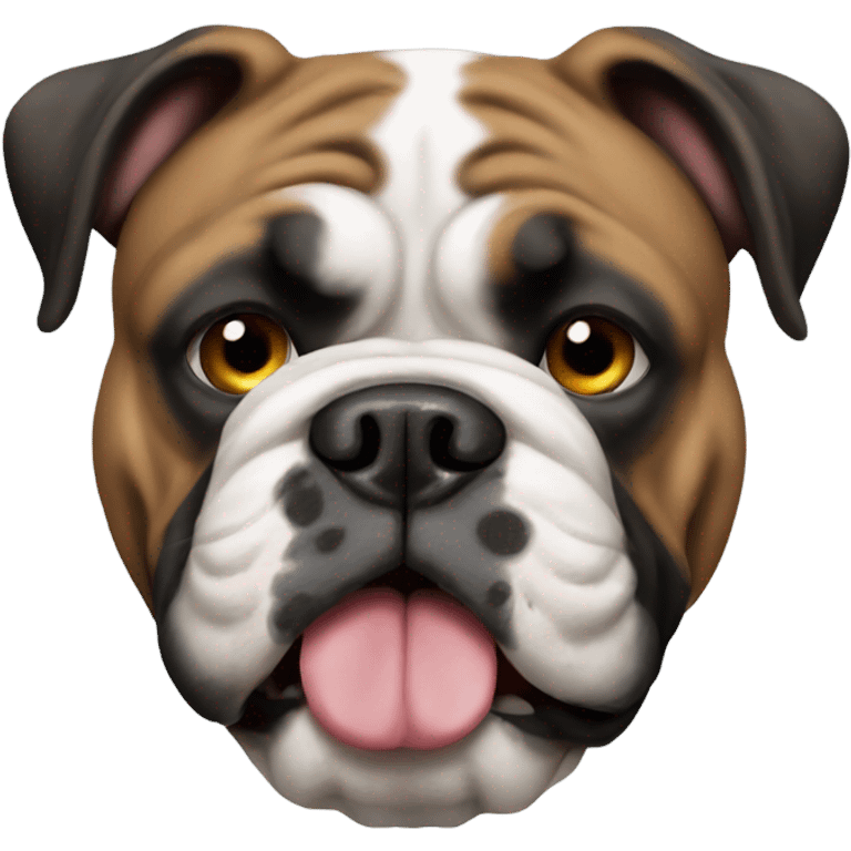 Black English Bulldog emoji