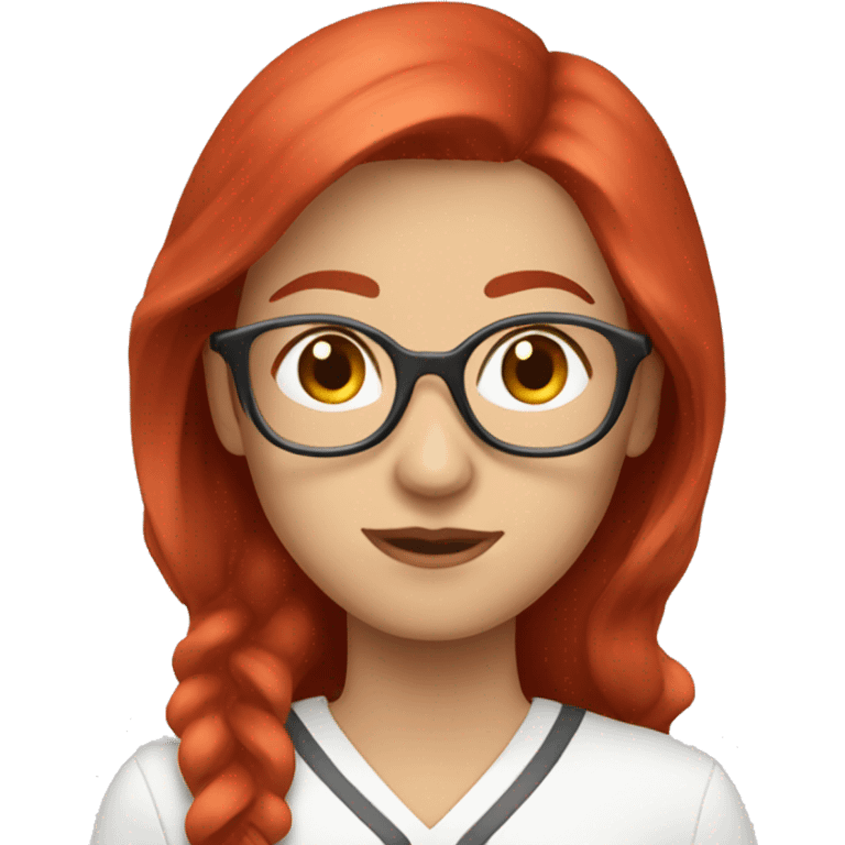 Vision therapist woman red hair emoji