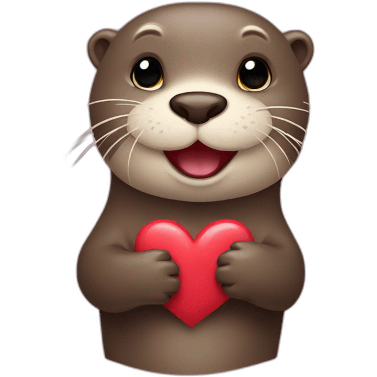 otter-in-love-with-hearts-around emoji