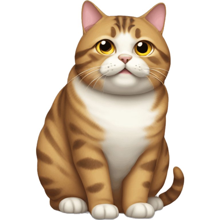 Fat tabby cat emoji