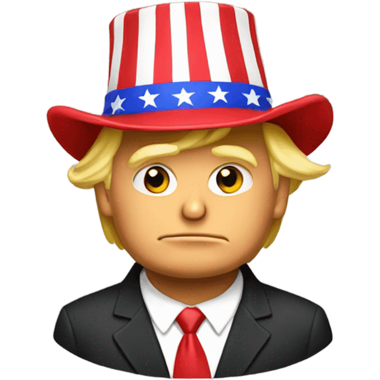 Donald trump with MAGA hat emoji