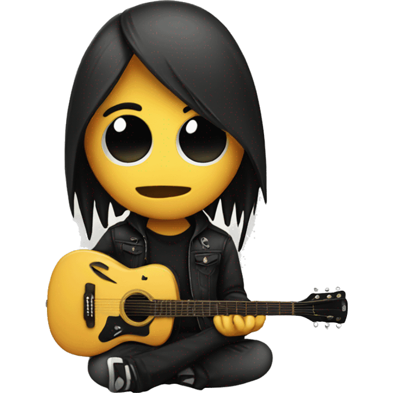 Emo with guitar  emoji