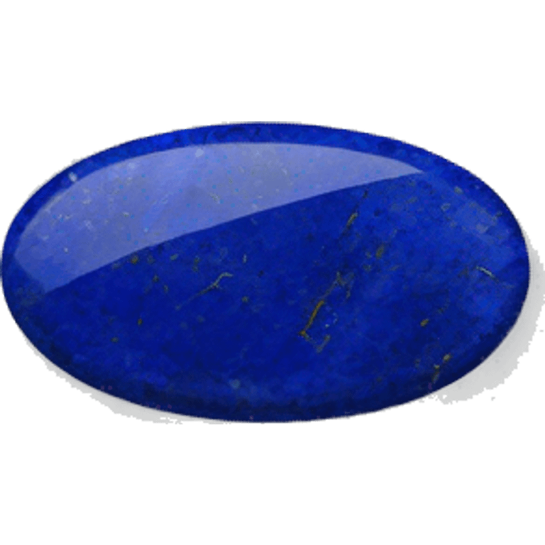 one lapis lazuli oval stone emoji