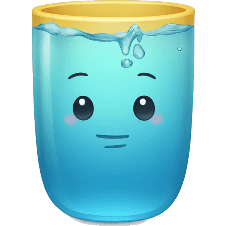 vaso con agua emoji