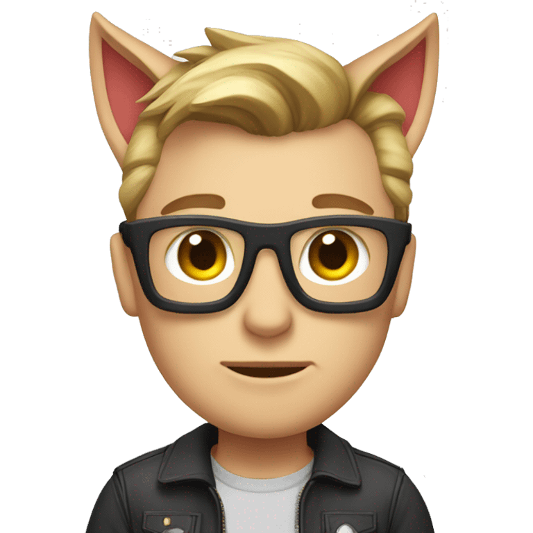 Elon musk with cat ears emoji