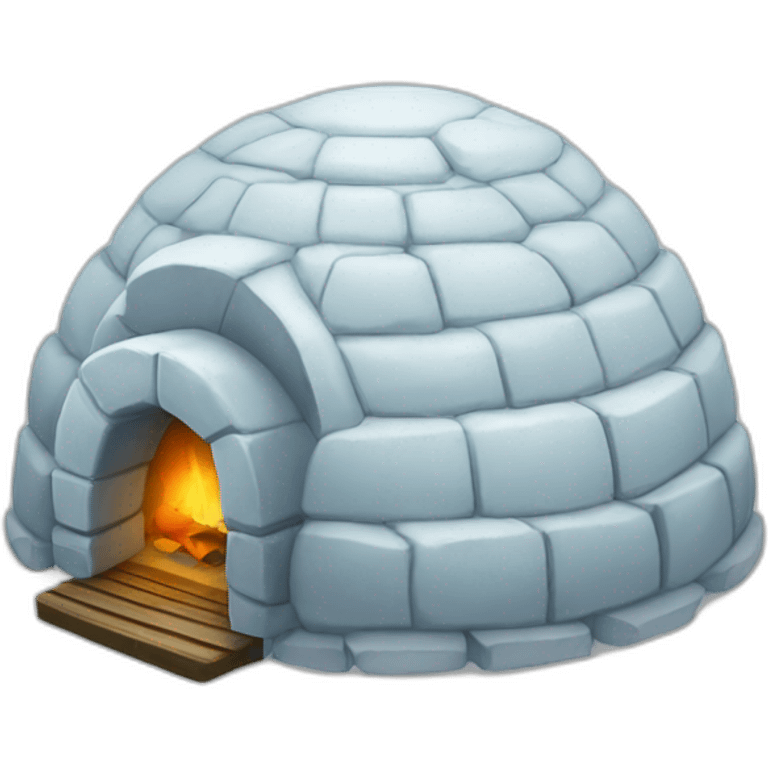 igloo with music sign emoji