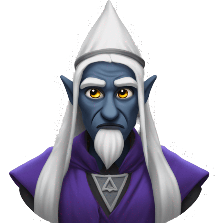 Gromph baenre drow wizard grumpy emoji