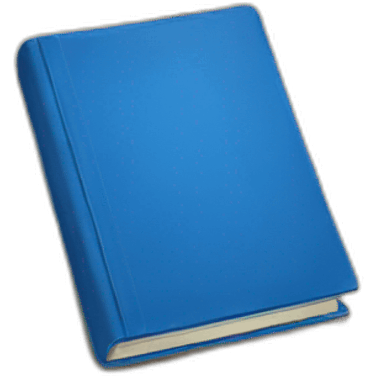 A blue book emoji