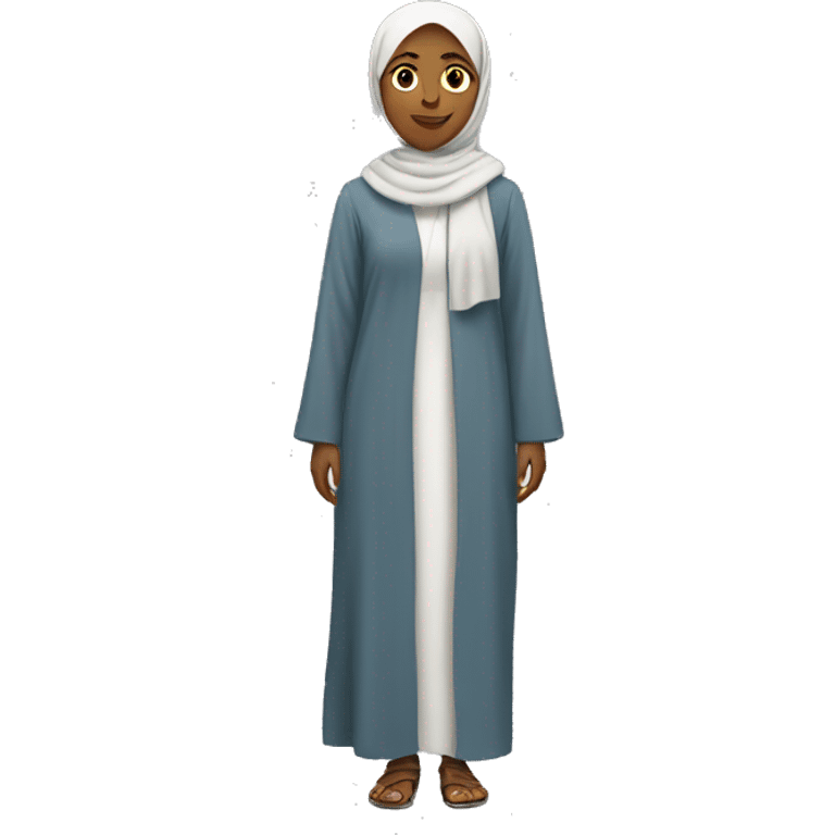 full body Muslim female emoji