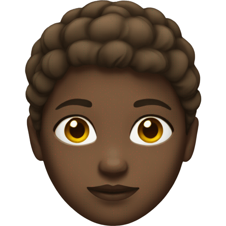 Strong girl with brown hair and white skin  emoji