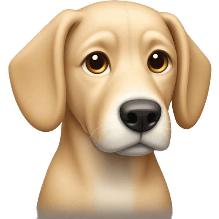 beige dog With folded ears emoji