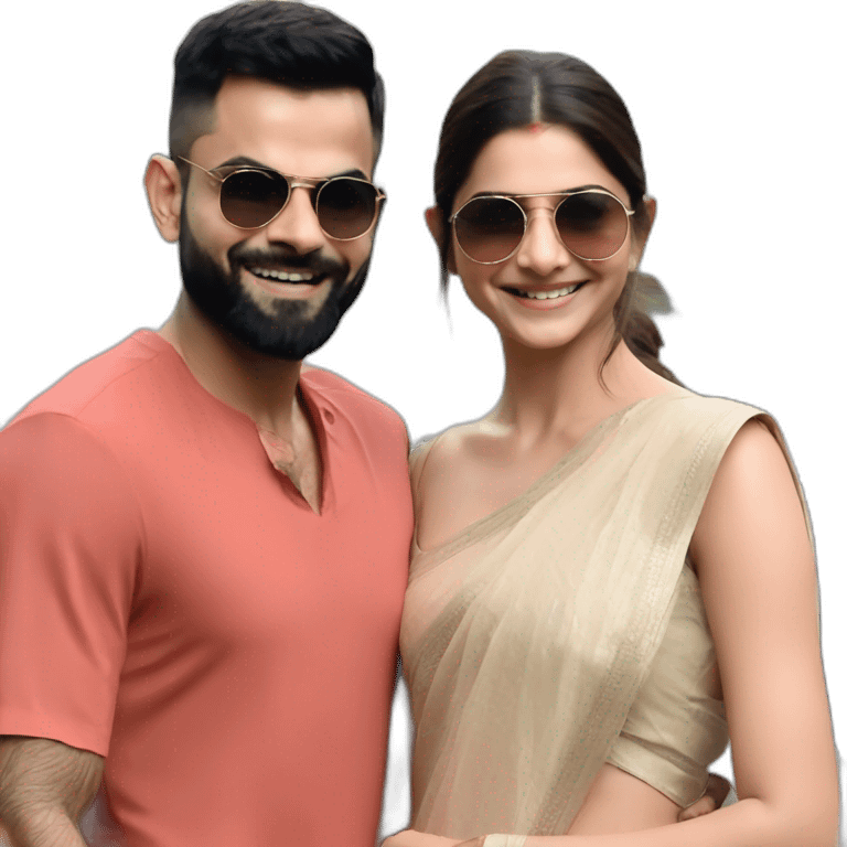 Virat Kohli and Anushka Sharma emoji