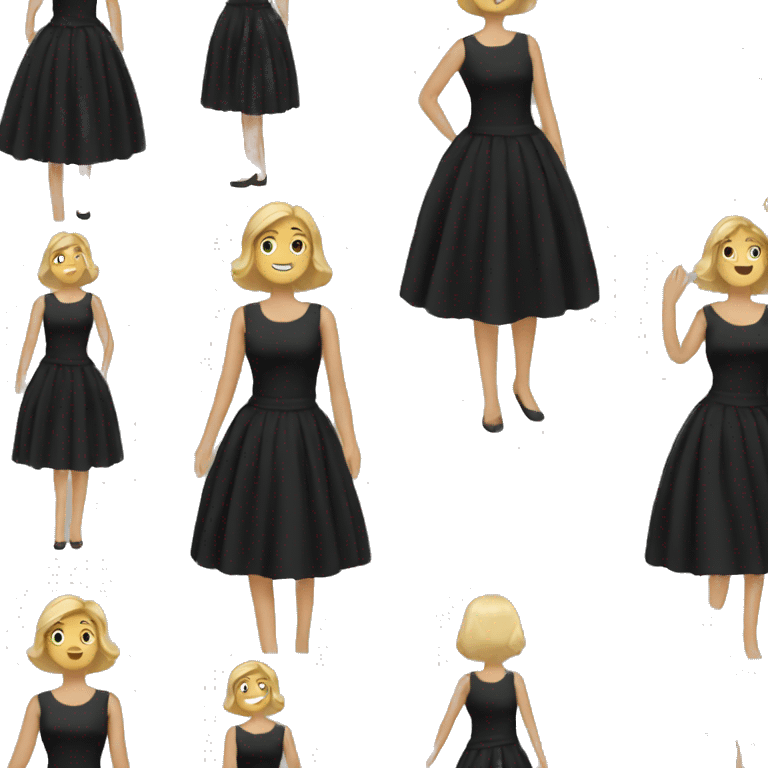 black dress emoji