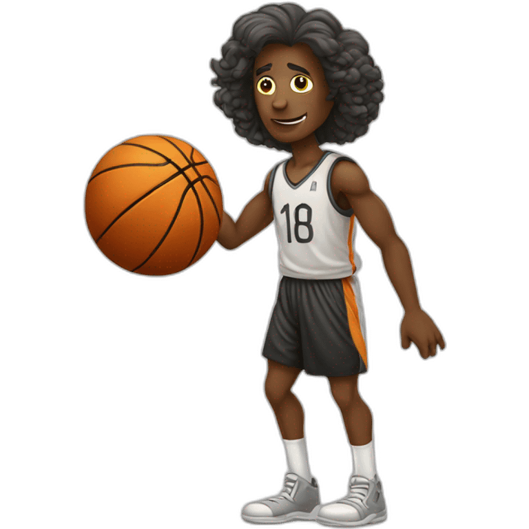 isaac newton playing basketball emoji