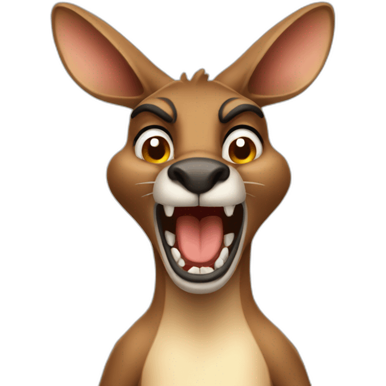 angry kangaroo emoji